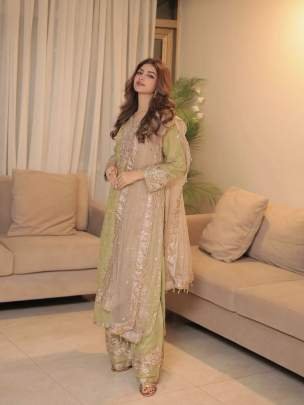 Premium New Launch Multi Work Chinon Silk Kurtis Palazo Set