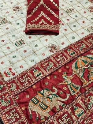 Premium Quality Heavy Multi Work Soft Silk Panetar Patola Sarees