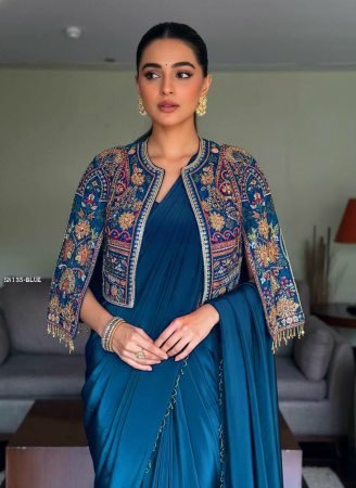 Premium Silk Lehenga Saree with Zari Thread Work Jacket