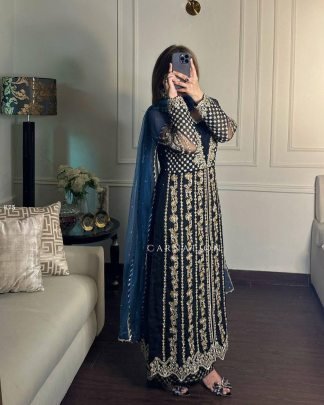 Presenting Heavy Georgette Anarkali Gown Set