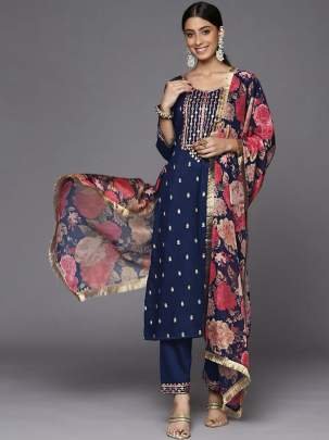 Presenting New collection of Navy Blue Designer Suit 