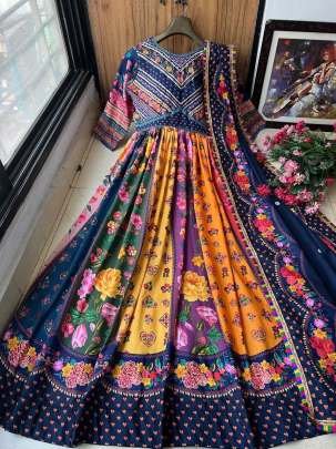Presenting New hera mandi Inspired Designer Printed Gown