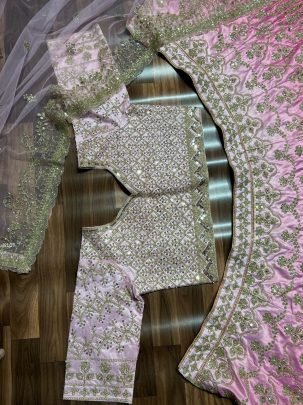 Presenting Premium Banarasi Satin Zari Silk Kiara Advani Wedding Lehenga  Set