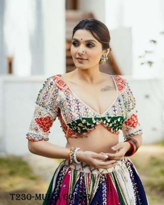Printed Multi Color Pure Muslin Cotton Chaniya Choli