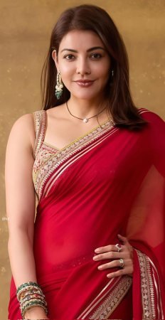 Pure Fendy Satin Silk Red Saree with Jari Dori And Sequins Embroidery