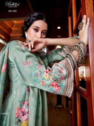 Pure Jam Cotton Embroidery Work Nazia Catalog