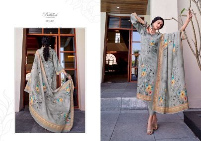 Pure Jam Cotton Embroidery Work Nazia Catalog