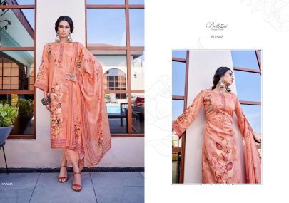 Pure Jam Cotton Embroidery Work Nazia Catalog