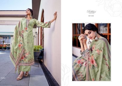 Pure Jam Cotton Embroidery Work Nazia Catalog