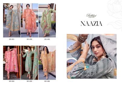 Pure Jam Cotton Embroidery Work Nazia Catalog