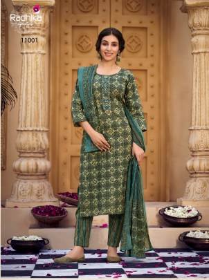 Radhika Lifestyle  Cotton Kudi Vol-11 Readymade Cotton Suit