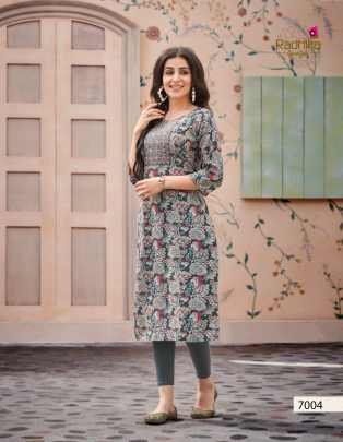 Radhika Lifestyle Pahel Vol 7 Rayon Printed Kurti Catalog