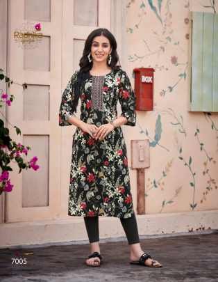 Radhika Lifestyle Pahel Vol 7 Rayon Printed Kurti Catalog
