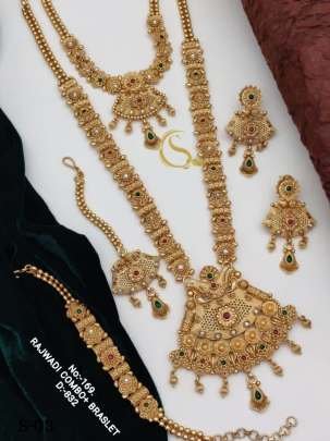 Rajwadi Neckless Set With Bracelet