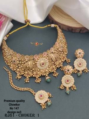 Rajwadi Stylish Jewellery Set 