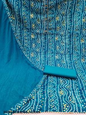 Rama Bandhani Bombay Cotton Printed Dress Material
