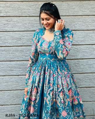 Rama Colour Fiyona silk Fancy Indo Western Lehenga Choli