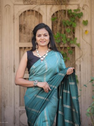 rama designer rich pallu with jacquard work cotton saree