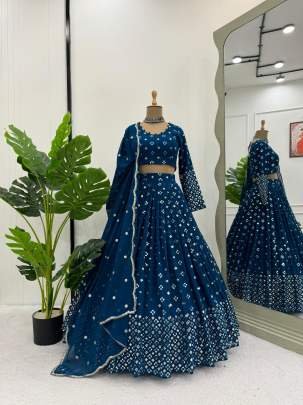 Rama Exclusive Designer And Attractive Georgette Lehenga Choli
