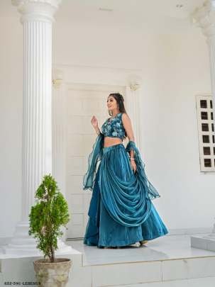 Rama Party Wear Flower Printed Jimmi Choo Lehenga Choli