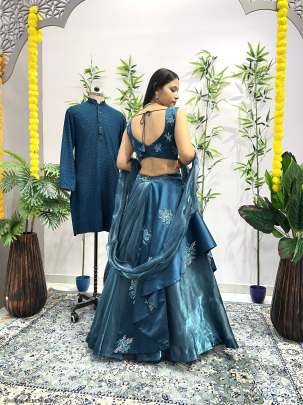 Rama Party Wear Flower Printed Jimmi Choo Lehenga Choli