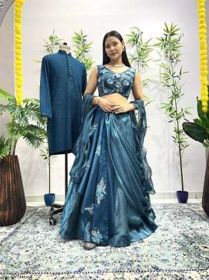 Rama Party Wear Flower Printed Jimmi Choo Lehenga Choli