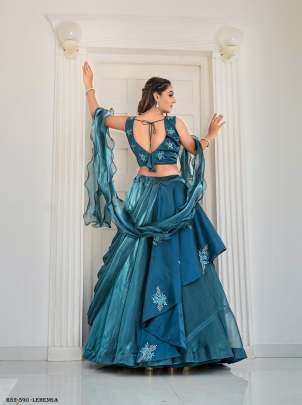 Rama Party Wear Flower Printed Jimmi Choo Lehenga Choli