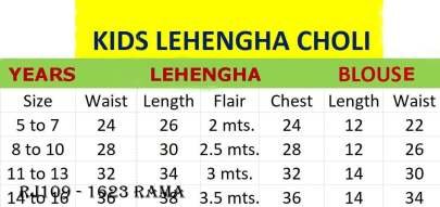 Rama Party Wear Kids Designer Lehenga Choli