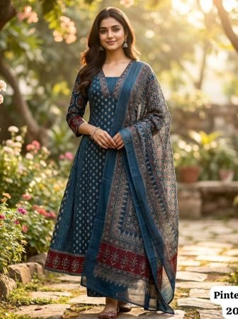 Rayon Floral Print Summer Wear Kurti