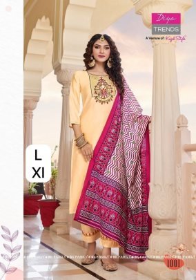 Nayakaa vol-3 rayon top pent  with dupatta set