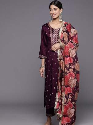 Ready made wine colour Wedding suit