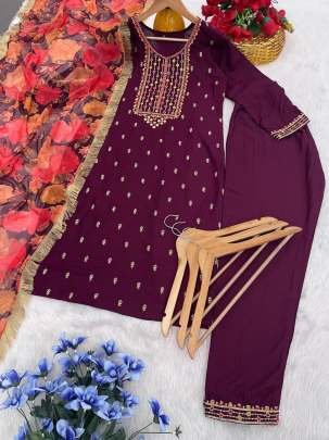 Ready made wine colour Wedding suit