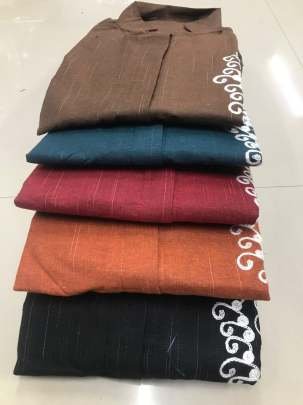 Readymade Co-Ord Set with Sea Blue Cotton Print for Trendy Party Wear