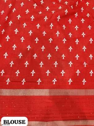 Red Fancy Sequins Crape Silk Saree