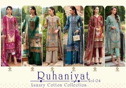 RUHANIYAT VOL 4 Cotton Dress Material Catalog From Fab Funda