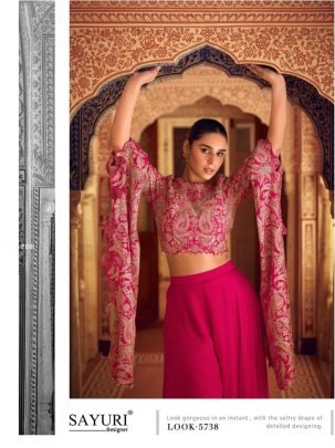 Sayuri Designer Present Pink Designer Indo-western Attire