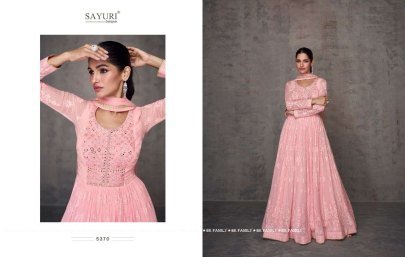 sayuri designer qurbat real georgette gown with embroidered work
