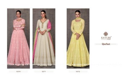sayuri designer qurbat real georgette gown with embroidered work