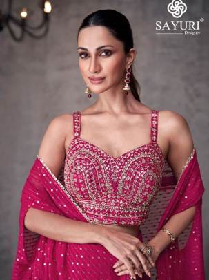 Sayuri Presents Kashvi 5466 Series Indo Western Dress-Pink 5466