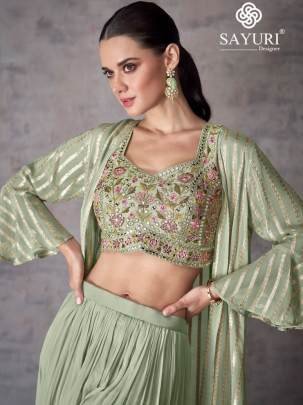 Sayuri Presents Kashvi 5466 Series Indo Western Dress Pista 5468