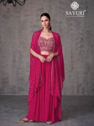 Sayuri Presents Kashvi 5466 Series Indo Western Dress Pink 5466
