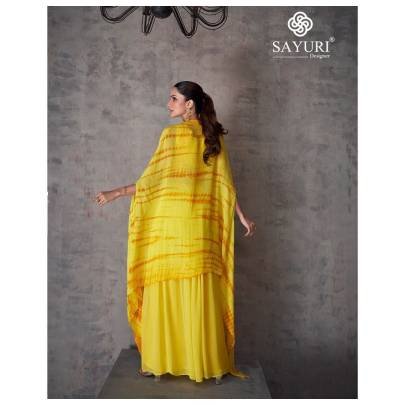 Sayuri Presents Kashvi 5466 Series Indo Western Dress Yellow 5469