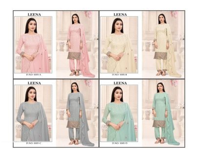 sea green georgette sequence embroidered work semi stitched suit