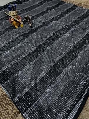 Shriya Saran Bollywood Party Wear Sequence Work Sarees