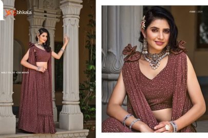 New Exclusive Foil Printed Stitched Lehenga Choli with Fancy Dupatta