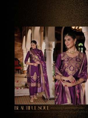 Silkyness 3 Branded And Gorgeous Handwork Organza Jacquard Kurtis Set