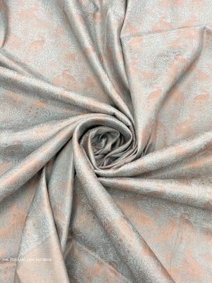 Sky Blue Color Pure Banarasi Plain Silk Saree With Brocade unstitched Blouse