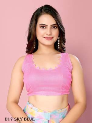 Sky Blue Ready to Wear Saree with beautiful digital prints