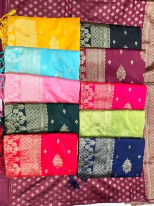 Soft Lichi Silk Saree Rich Traditional Look