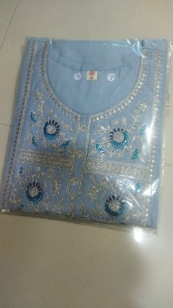 Stunning Sky Blue Rayon Kurti Set